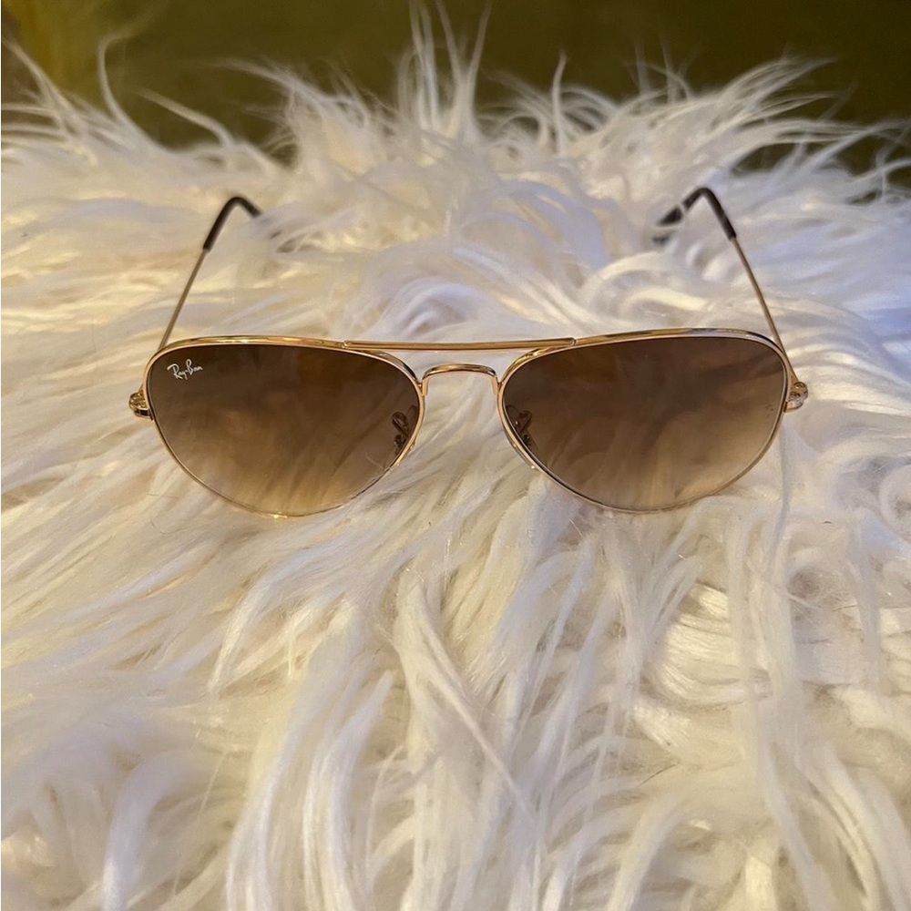 Brown gradient Aviator Ray-Bans